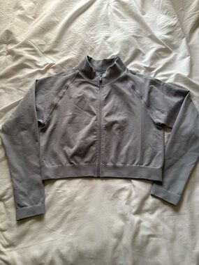 Alphalete Cropped Grey Women's Jacket